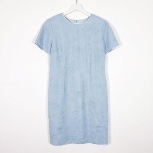 Talbots Embroidered Silk Mini Dress
